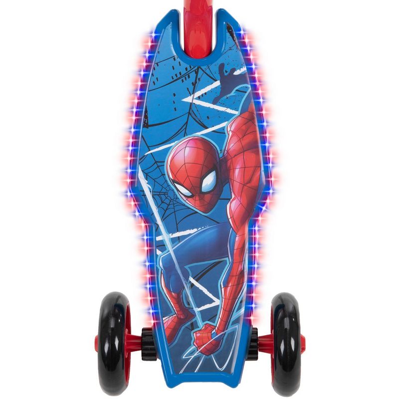 Huffy Spider-Man 3 Wheel Kids' Kick Scooter with LED Lights - Blue