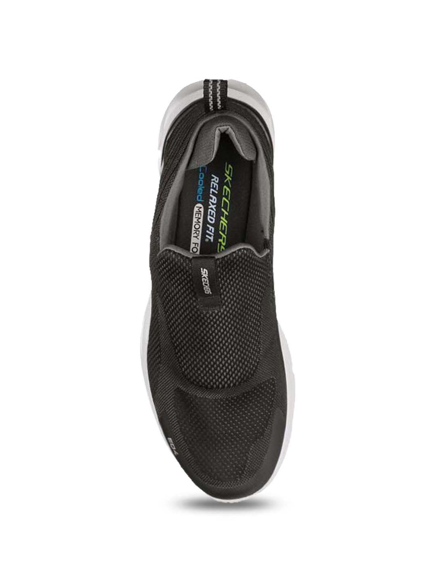 Skechers Men's EQUALIZER 4.0 - BAYLOCK Black Grey Casual Slip On Shoe