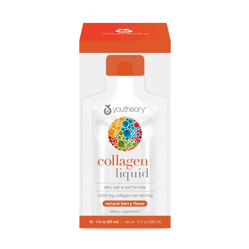 Youtheory Collagen Liquid - Berry - 12 fl oz