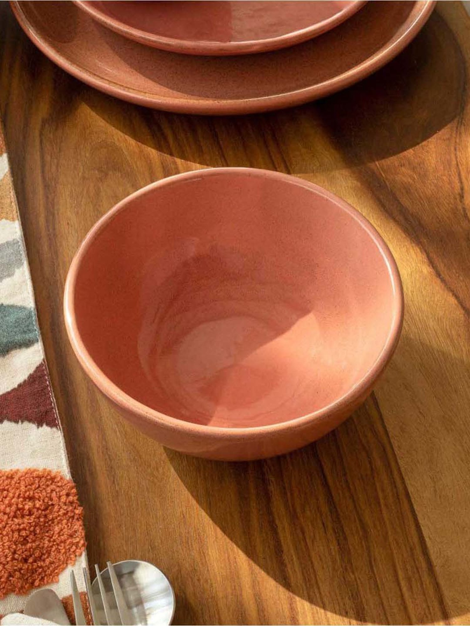 Ellementry Rustic Reef Rust Ceramic Soup Bowl (0.5 L)