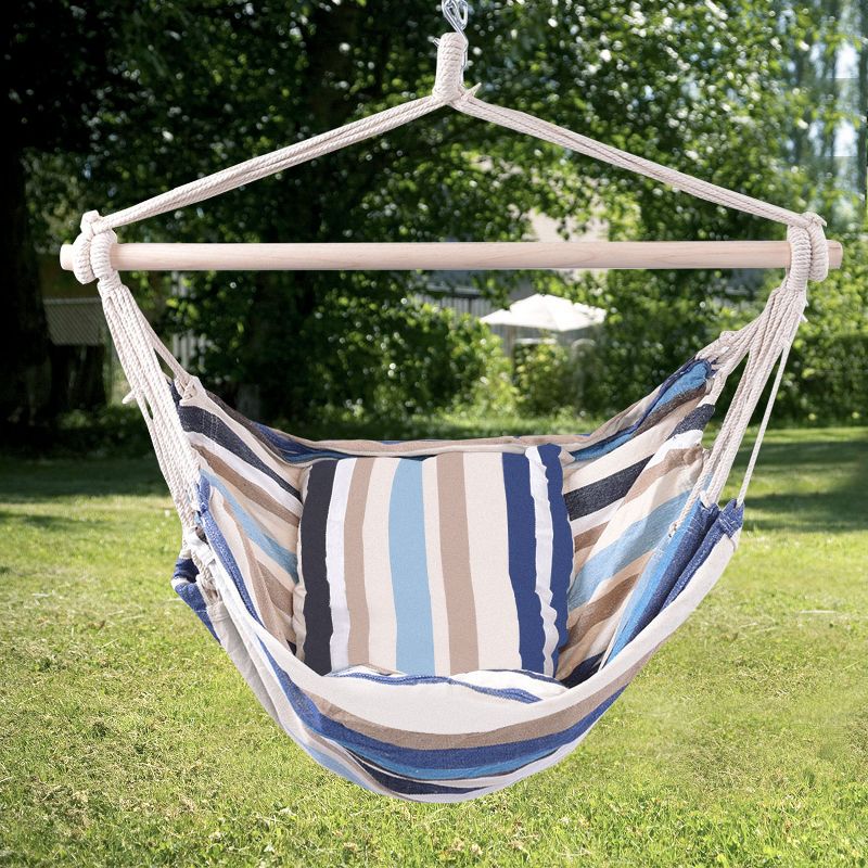 Key West Quilted Stripe Hammock - Blue