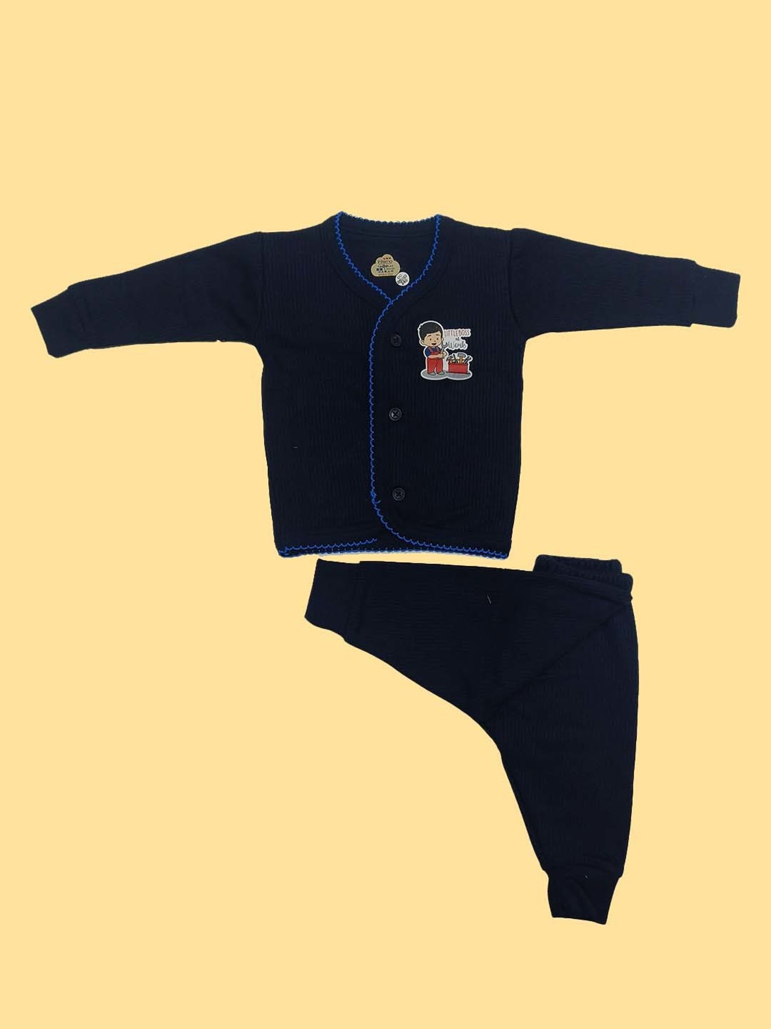 Bodycare Kids Assorted Striped Full Sleeves T-Shirt with Pants