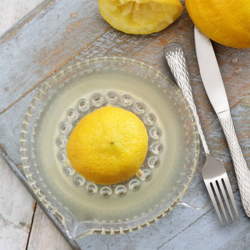 Hampton Forge 45pc Stainless Steel Melody Hammered Silverware Set