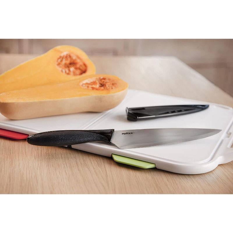 Sabatier Stainless Steel Edgekeeper 8" Chef Knife with Sleeve