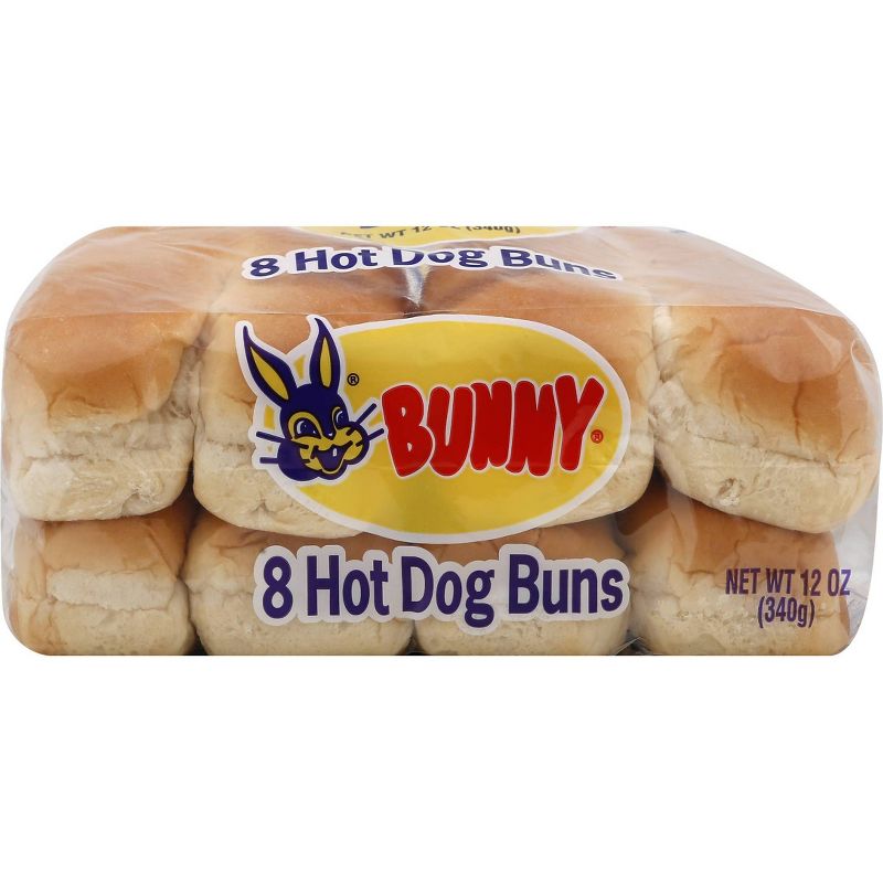 Bunny Hot Dog Buns - 12oz/8ct