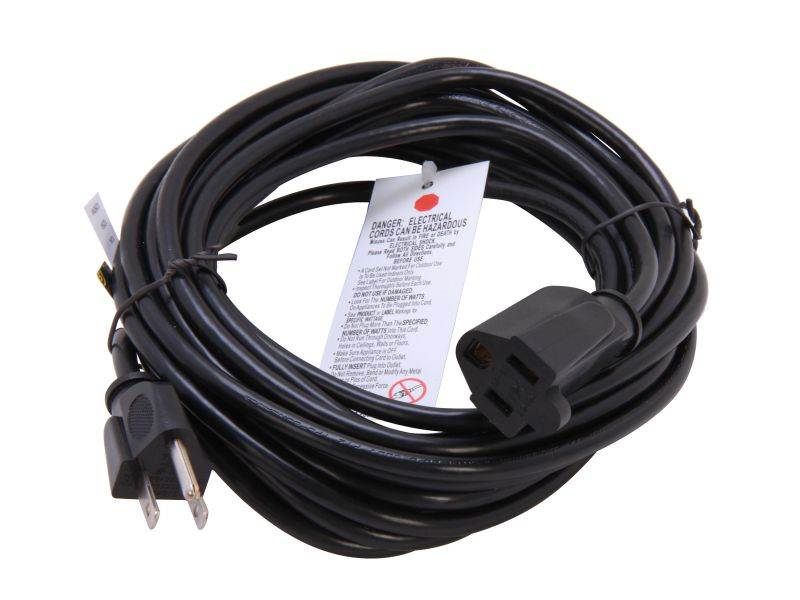 1M 16AWG Heavy Duty Power Extension Cord Power Extension Cable 3 Feet 1 Meters 3 Conductor NEMA 515P to NEMA 515R 13 Amp Power Cable ED70906