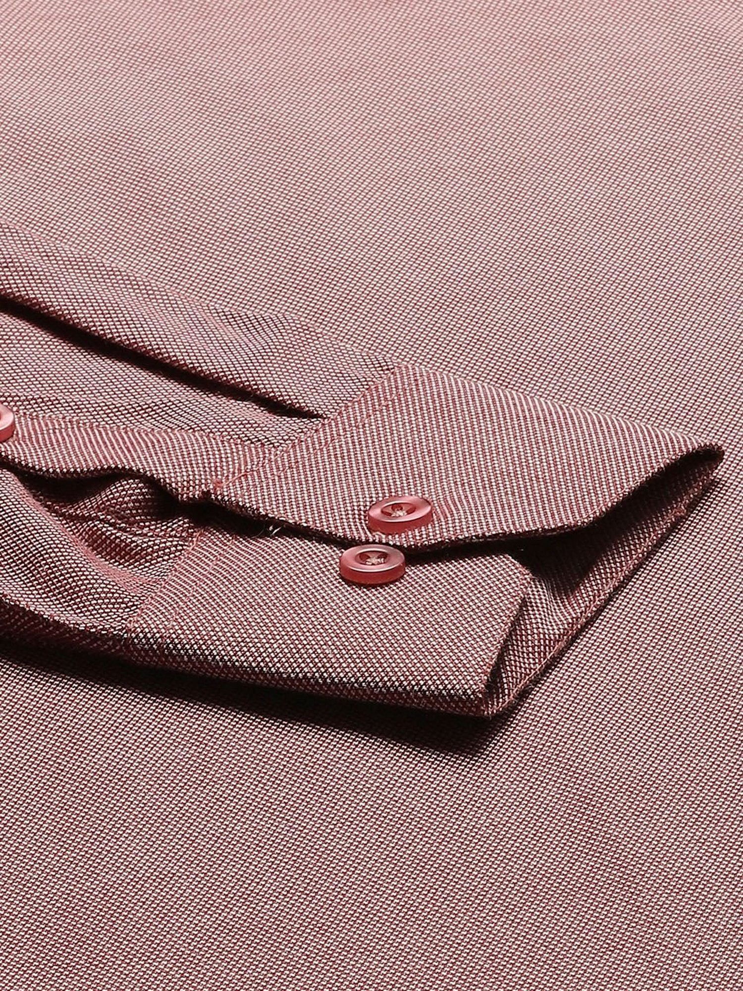 Sojanya Maroon Cotton Regular Fit Self Pattern Shirt
