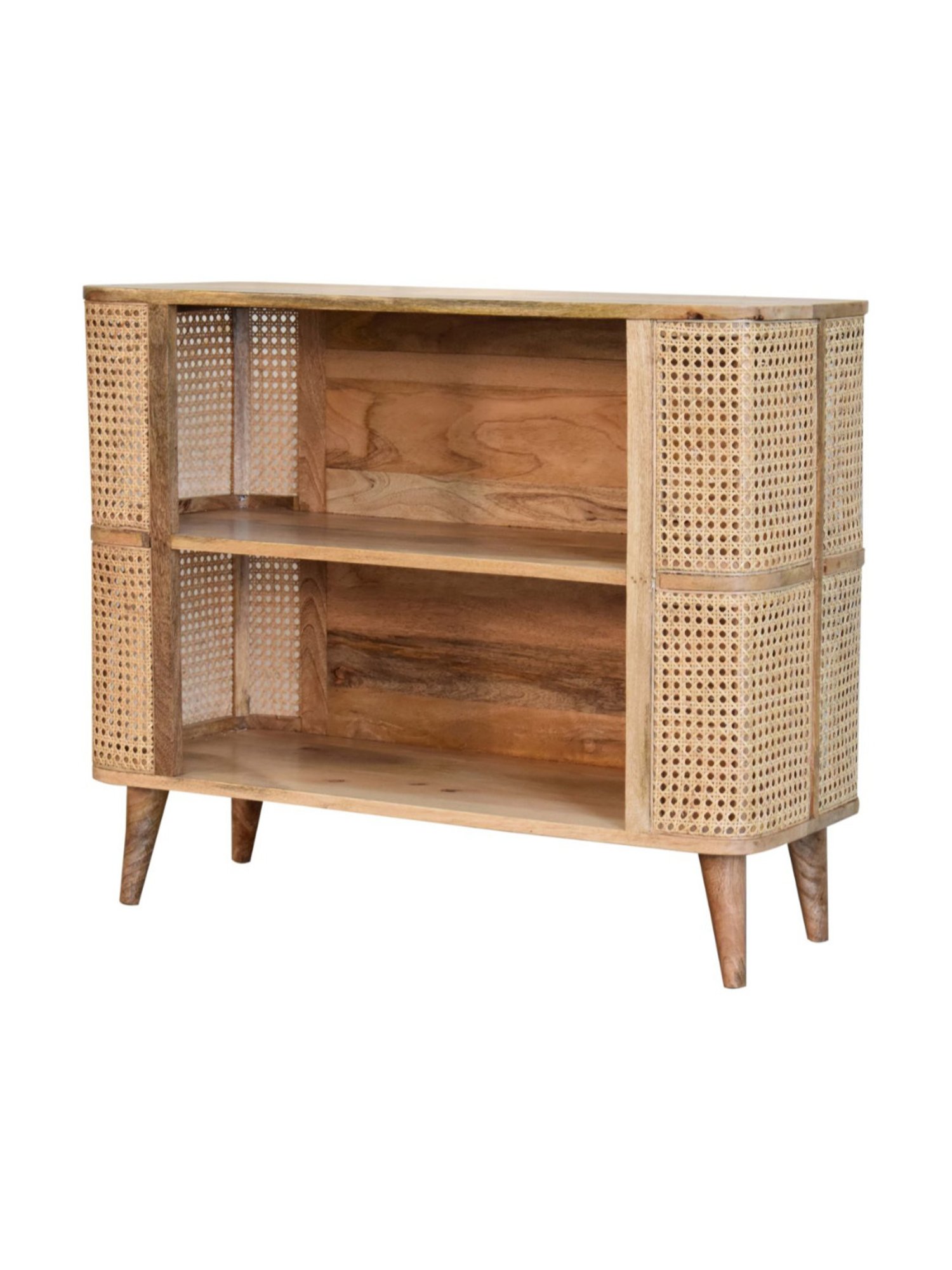 Artisan Furniture Larissa Open Brown Wood Cabinet