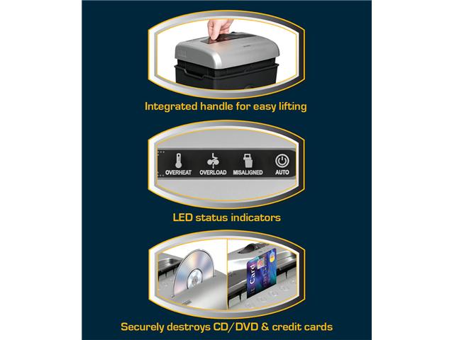 Aurora AU1215XB 12-Sheet Medium Duty Crosscut Shredder