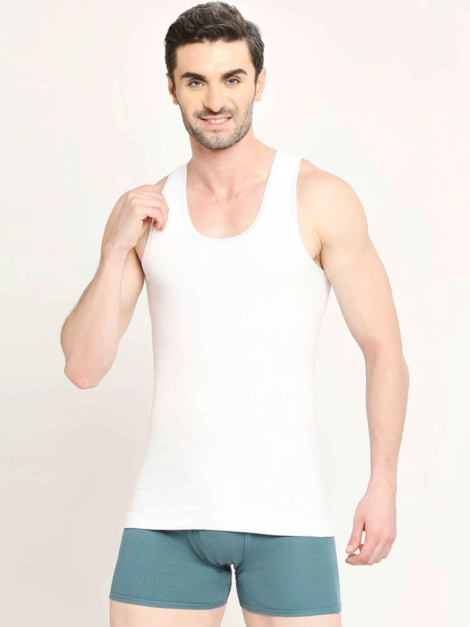 Vip White Regular Fit Vest