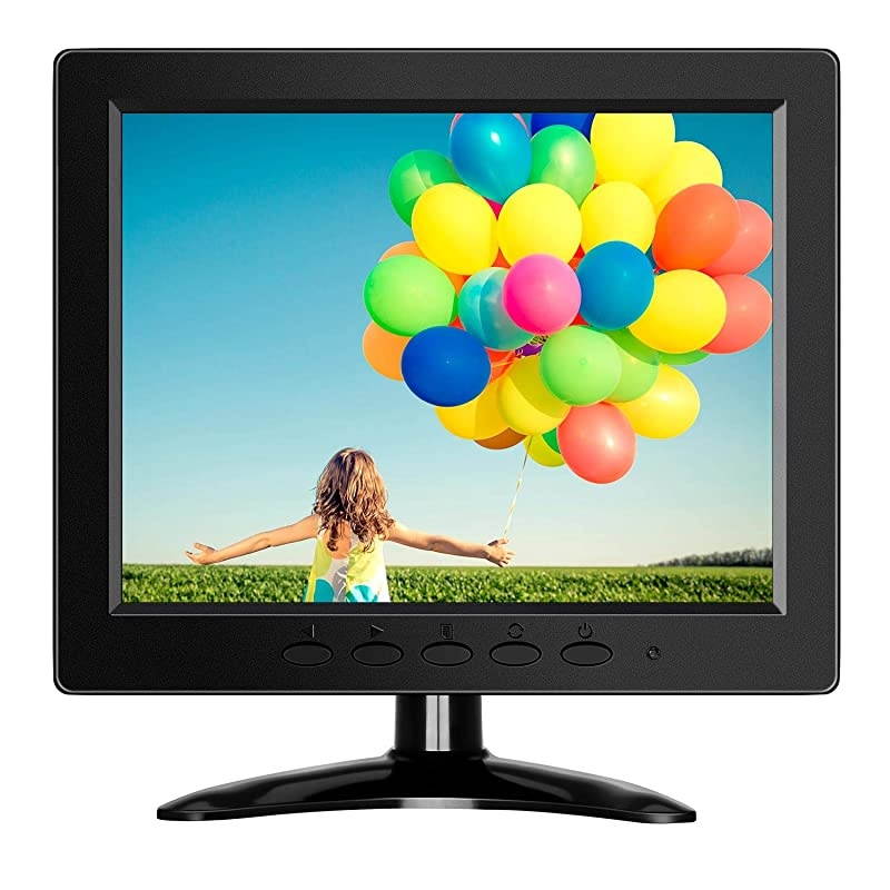 8 inch Small LCD Monitor 800x600 Security CCTV Monitor Small VGA Display wVGAAVBNC Input
