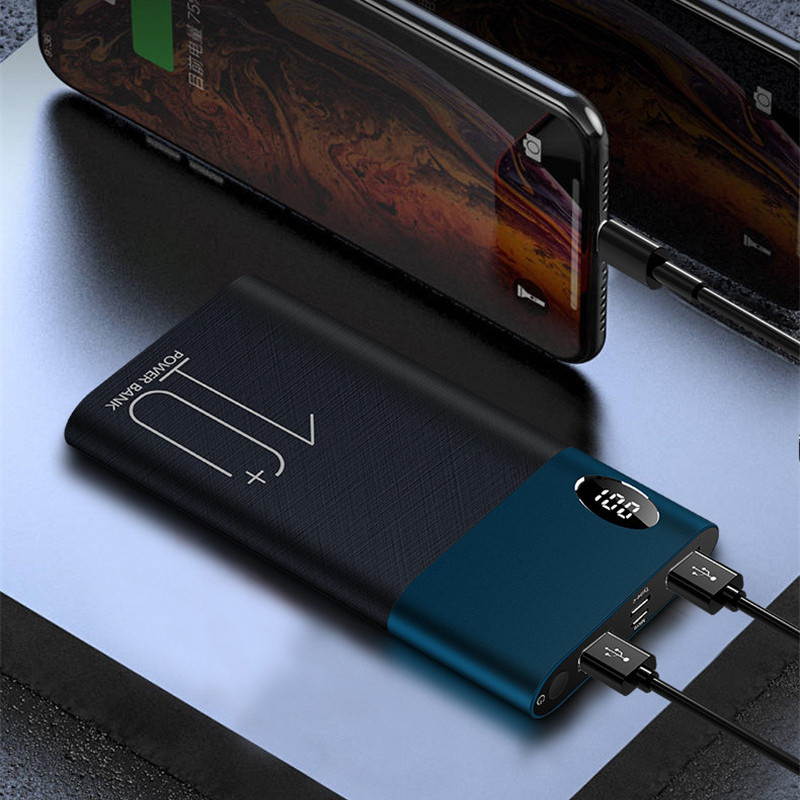 8000mAh Power Bank Dual USB Output Portable Charger Powerbank Mini Charging Power Bank Travel External Mobile Battery Pack
