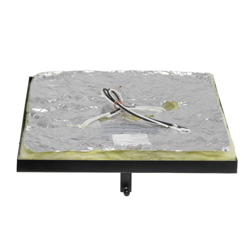 12" Elipse Square Restoration Flushmount Pendant Bronze - Elegant Designs