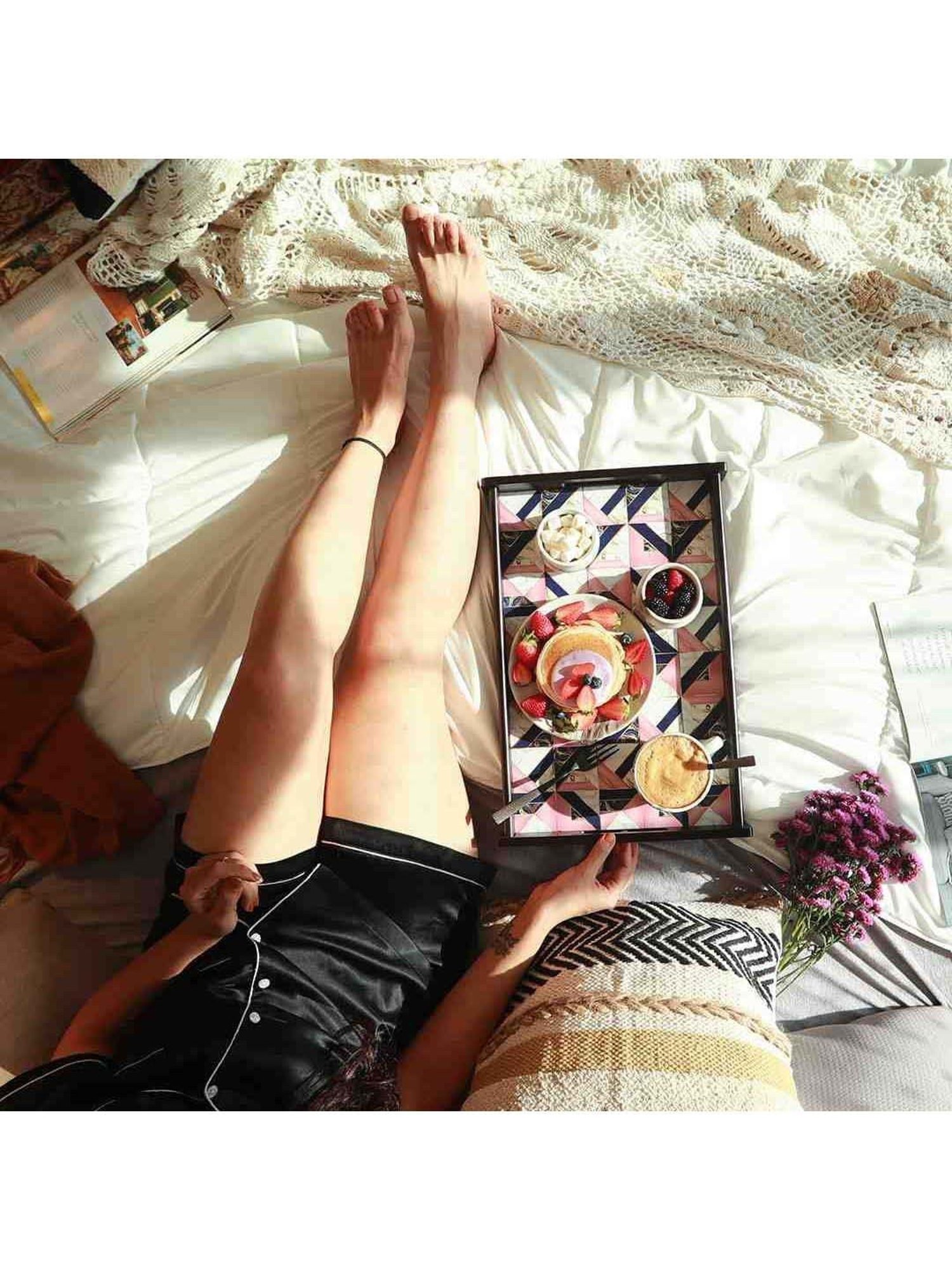 Wonderchef Casablanca Marble Mosaic Medium Tray