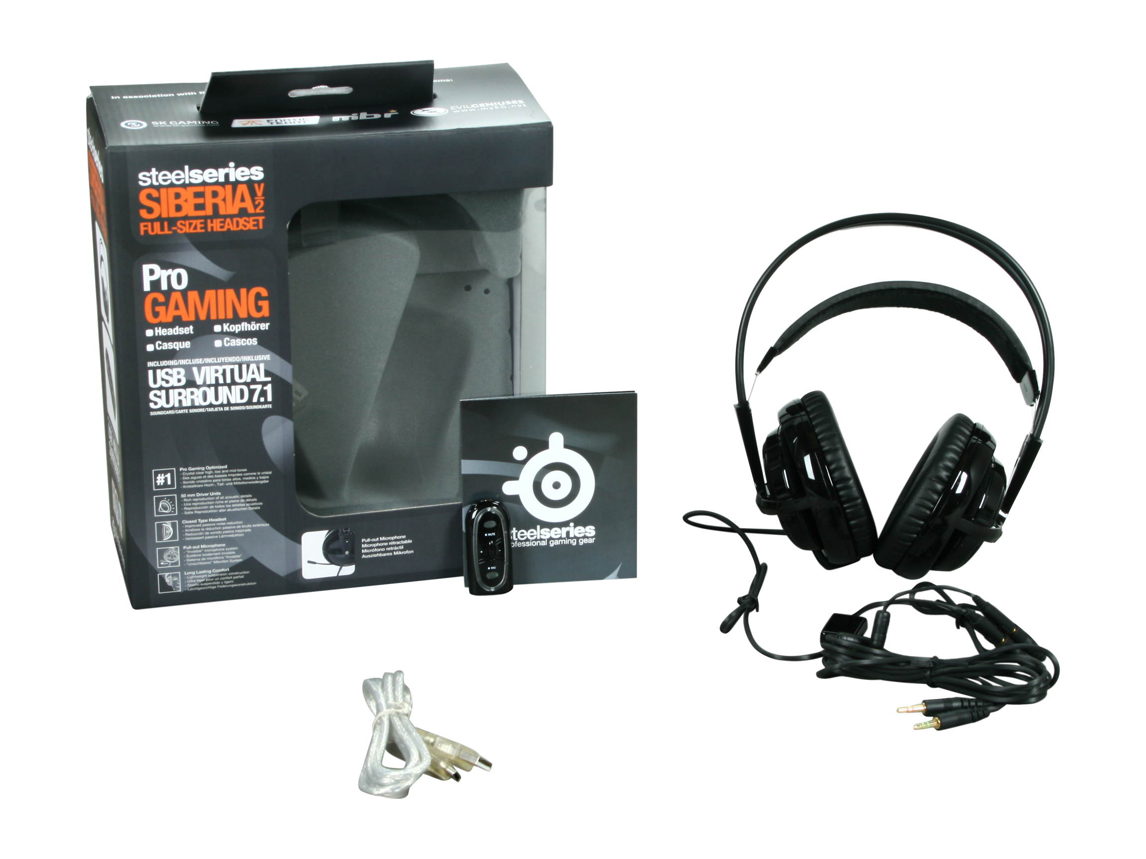 SteelSeries Siberia v2 Circumaural Full-size Headset - Black