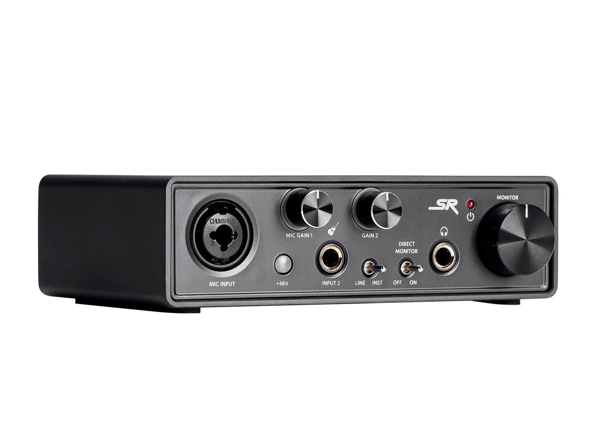 Monoprice STi12 2x2 USB Audio Recording Interface, +48V Phantom Power, 24 Bit, Plug and Play, Compatible With All Popular DAWs - Stage Right Series