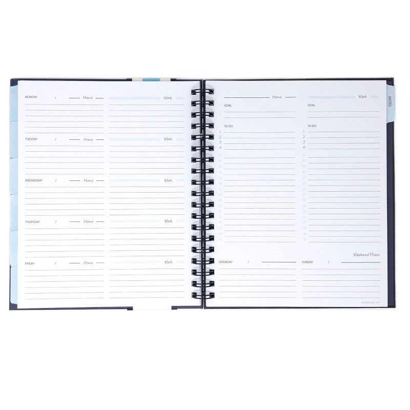 Undated Planner 8" X 10" Teal Polka Dots-Kahootie Co