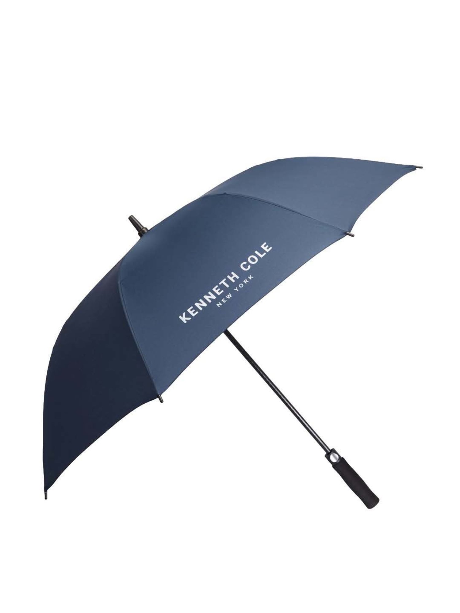 Kenneth Cole New York Automatic Golf UV & Rain Protection Navy Blue Umbrella