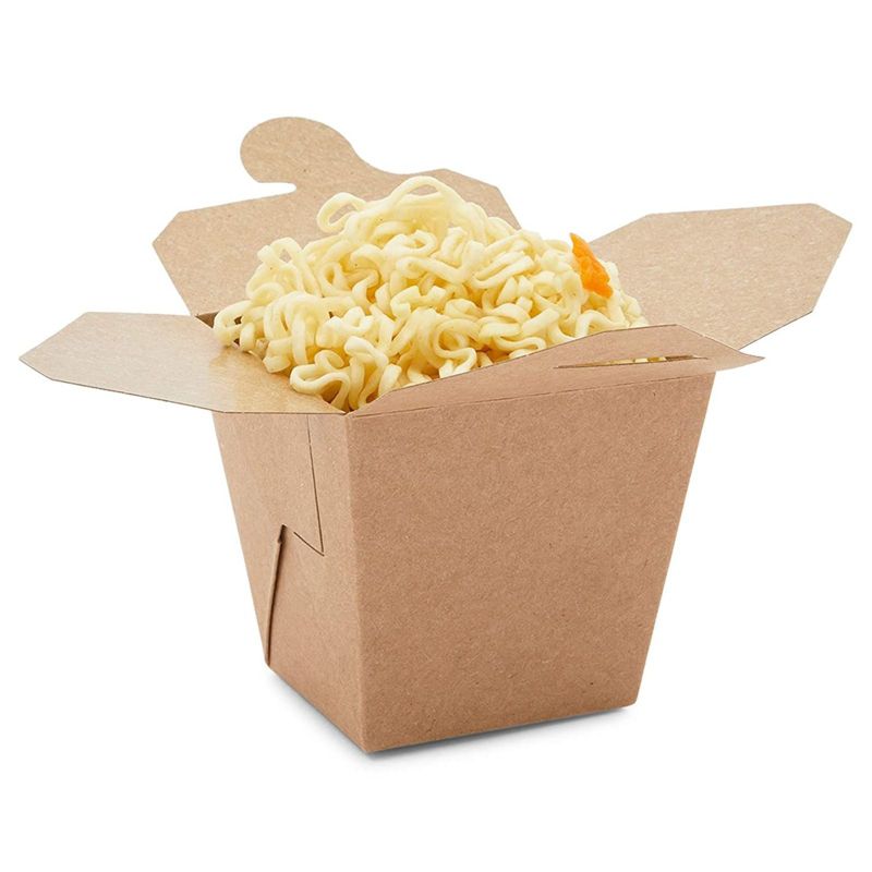 Stockroom Plus 60 Pack Small Take Out Boxes, Mini Kraft Paper To Go Food Containers (8 oz)