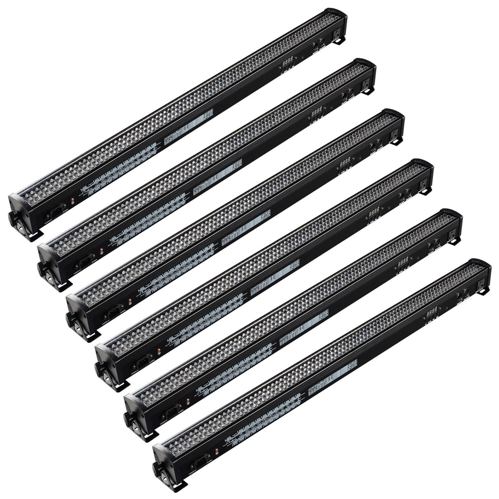 6PCS 252 LED RGB Wall Wash Bar Light DMX512 DJ Party Disco Stage Show Display