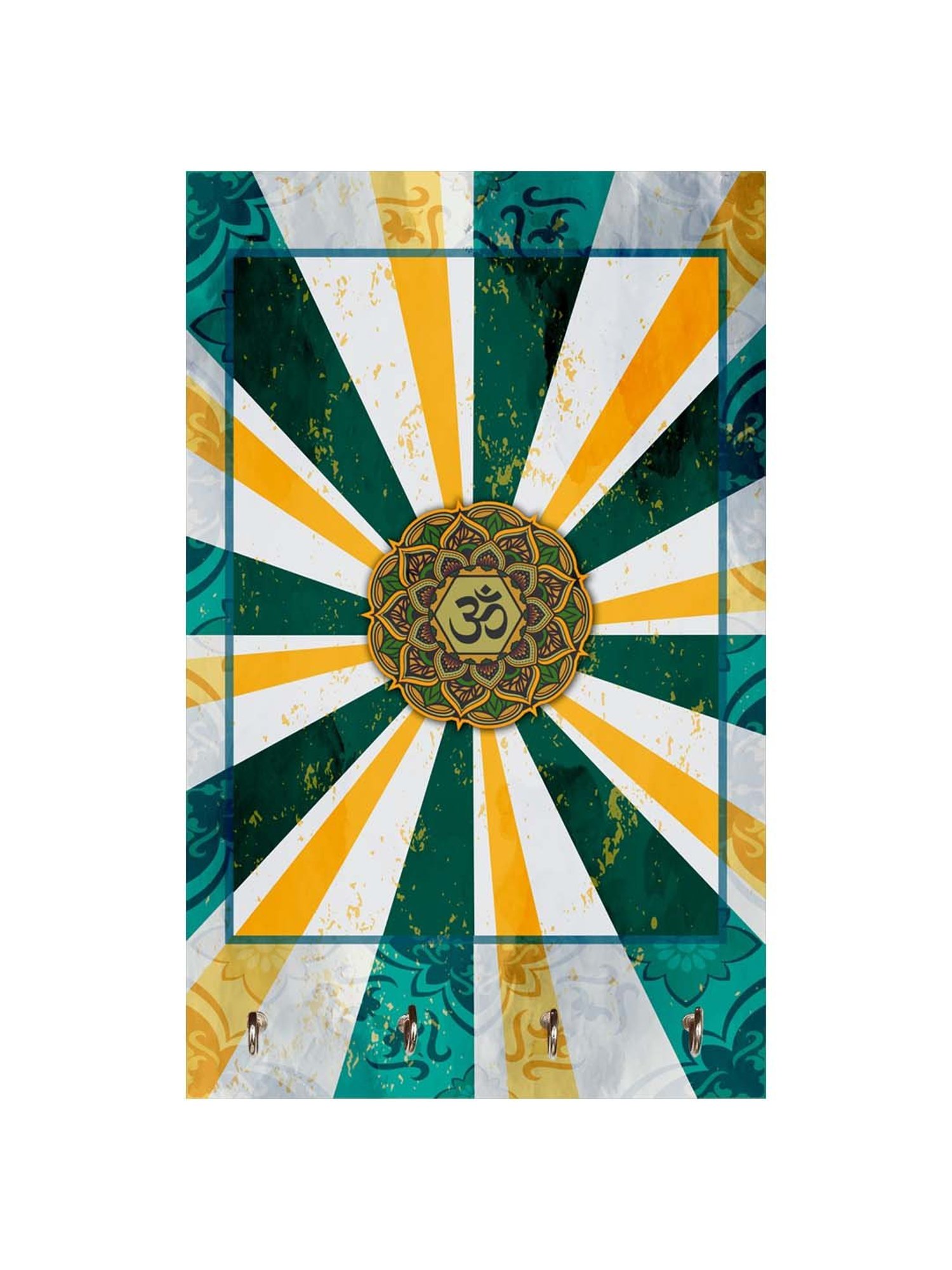 999Store Multicolour MDF Decorative Wall Mount Key Holder - Set of 1