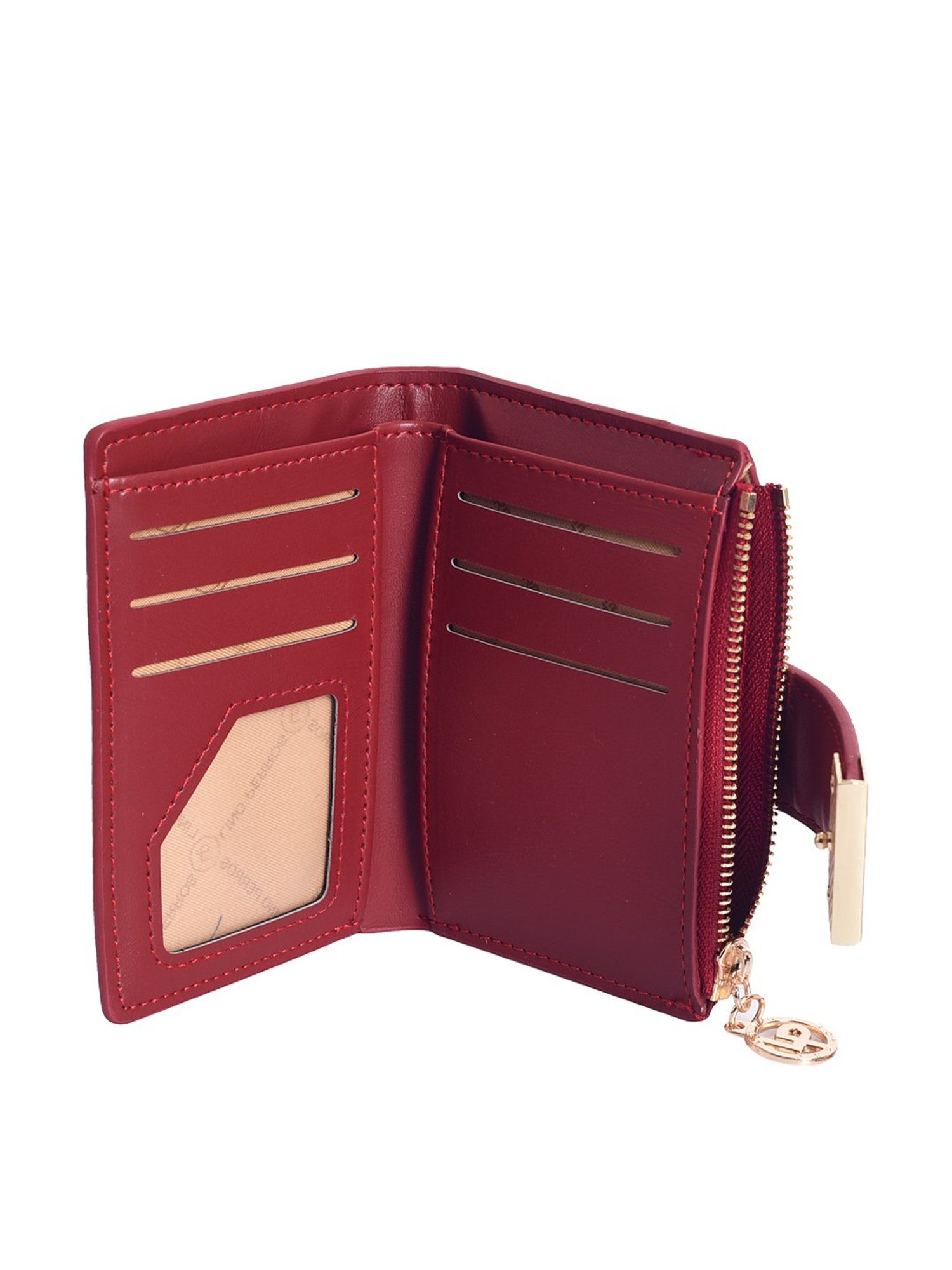 Lino Perros Red Textured Wallet for Women