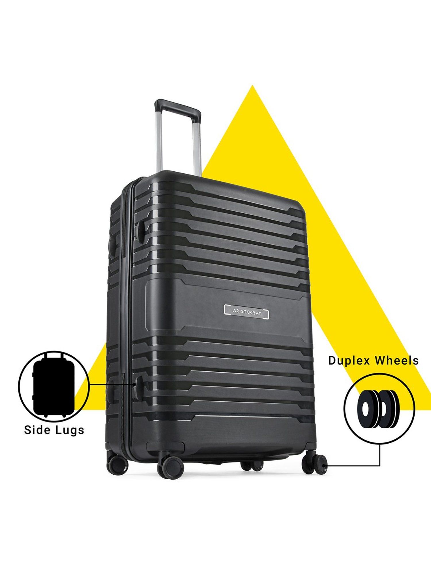 Skybags Salsa Red Solid Hard Medium Trolley Bag - 46 cm