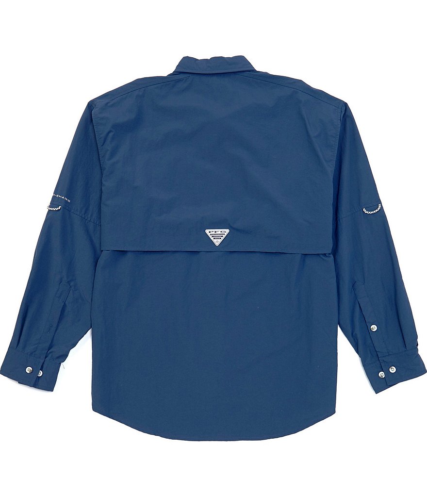 Columbia PFG Bahama II Omni-Shade Long-Sleeve Solid Shirt