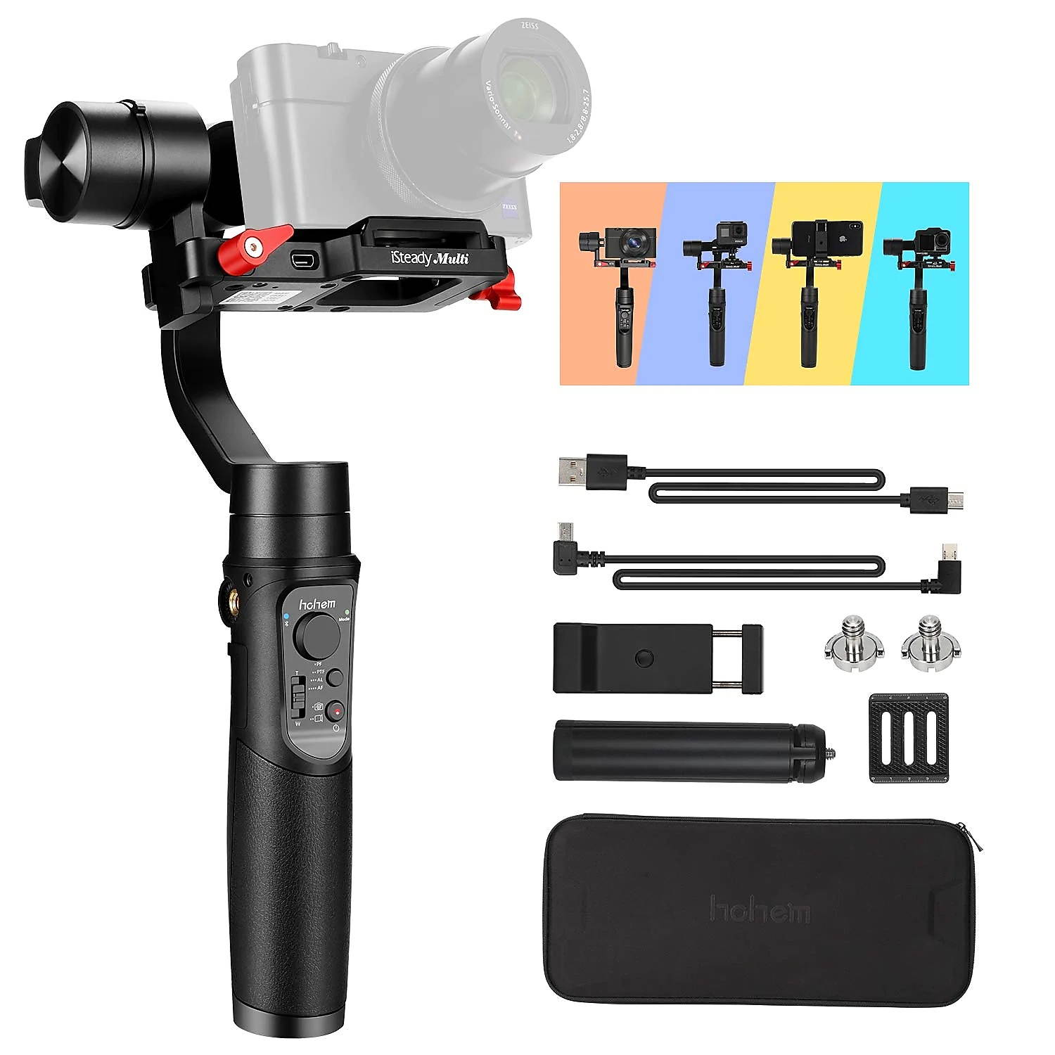 Hohem Isteady Multi 3-Axis Handheld Stabilizing Gimbal for Compact Camera