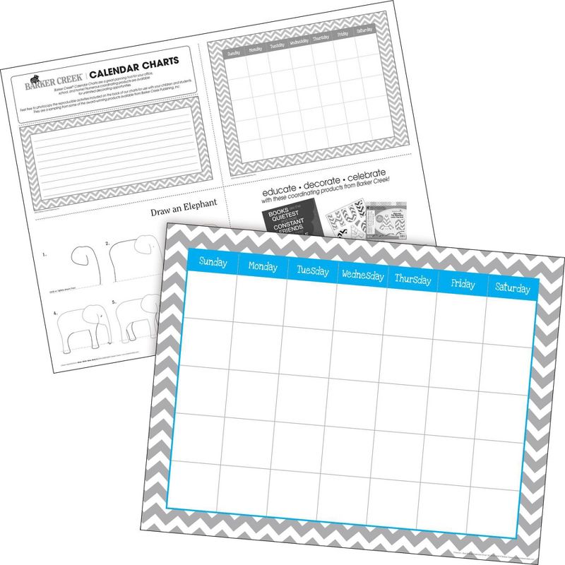 Barker Creek 109pc Chevron Nautical Office per Classroom Set