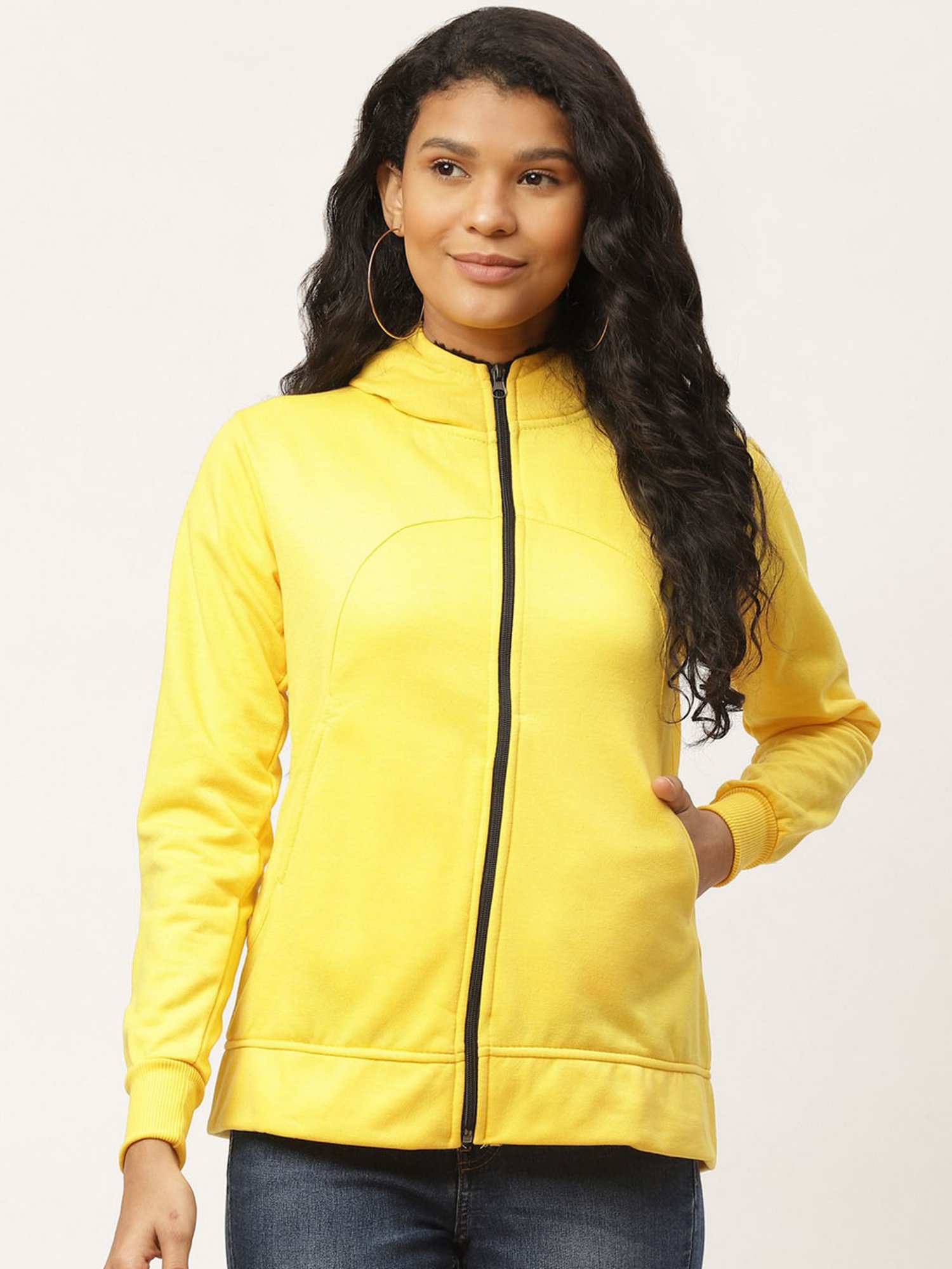 Belle Fille Yellow Full Sleeves Sweatshirt