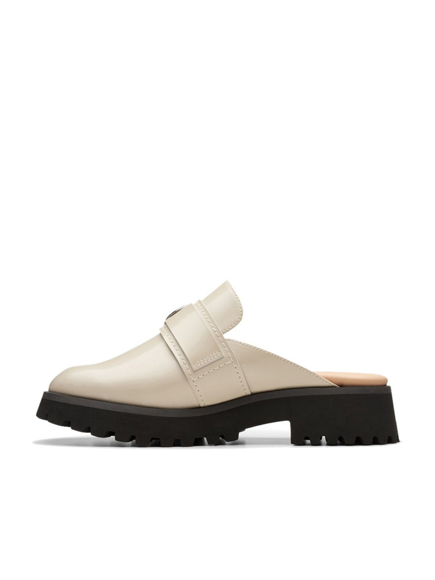 Clarks Women's Stayso Free Ivory Mule Shoes