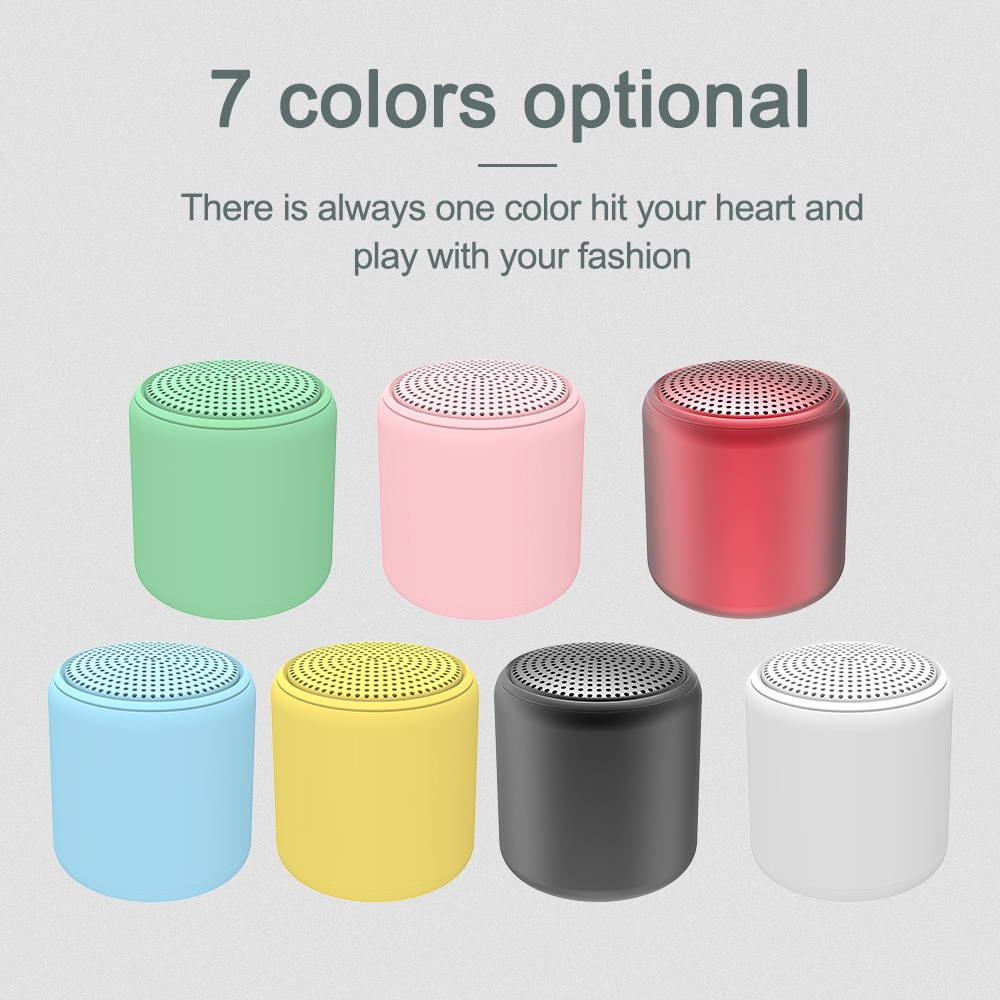 Portable Wireless Bluetooth 5.0 Speaker Mini Music Audio Stereo Sound Speaker Loudspeaker Bass Soundbox with Microphone for Phone