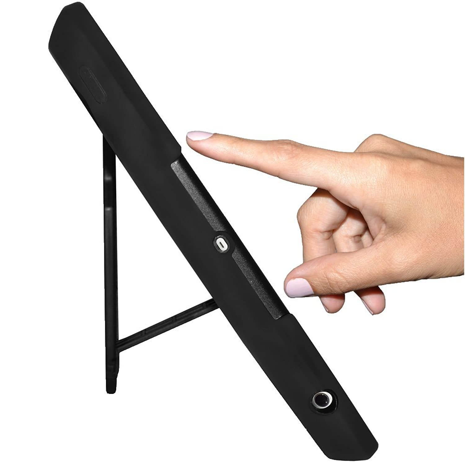 AMZER Tri Layer TUFFEN Case with Built-in Screen Protector for Apple iPad Air (AMZ97875)