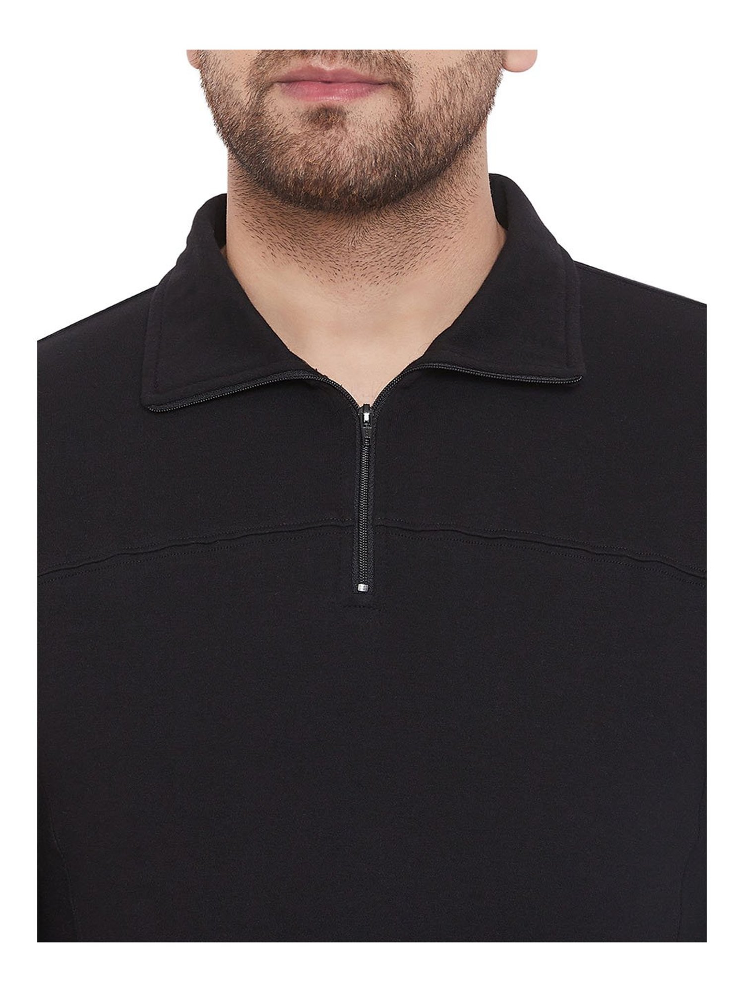 Hypernation Black Regular Fit Polo T-Shirt