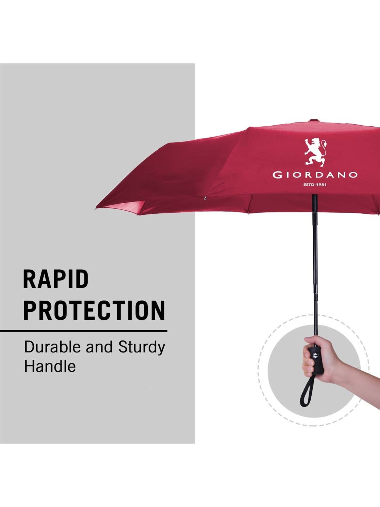 Giordano Red Logo Umbrella