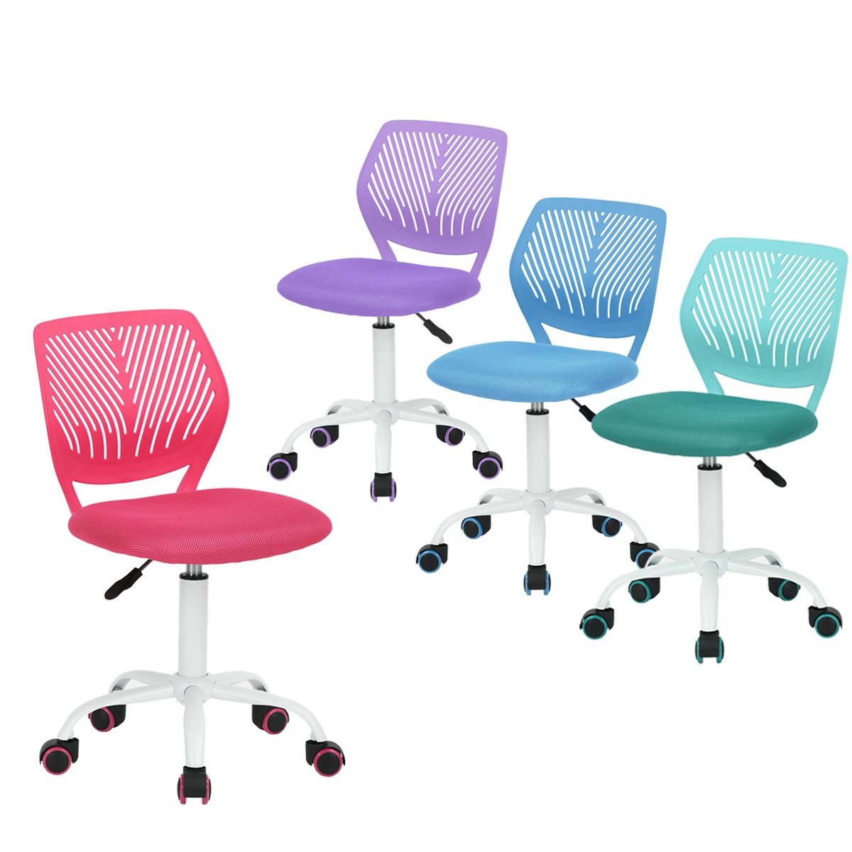 FurnitureR Child Task Chair Height Adjustable Student Teens Desk Computer Office Chair,Multiple Colors