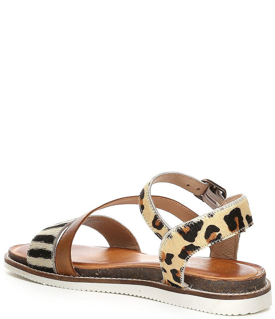 Diba True Fiesta Time Zebra & Leopard Haircalf Sandals