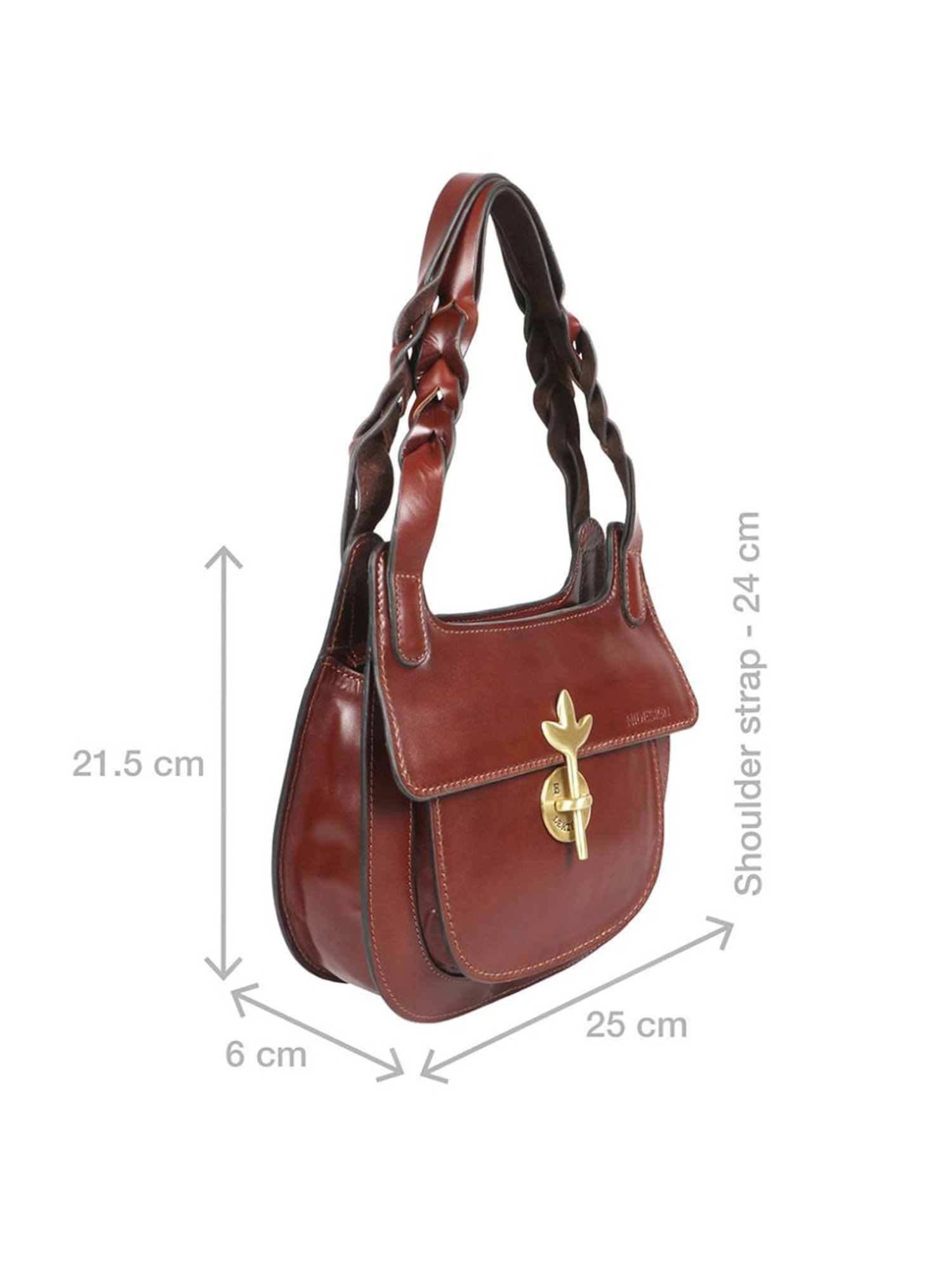 Hidesign EI Preserve 04 Tan Leather Solid Hobo Shoulder Handbag