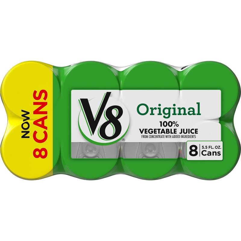 V8 Original 100% Vegetable Juice - 8pk/5.5 fl oz Cans