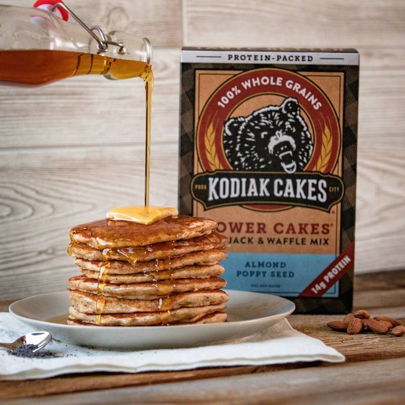 Kodiak Cakes Almond Poppyseed Flapjack & Waffle Mix - 18oz
