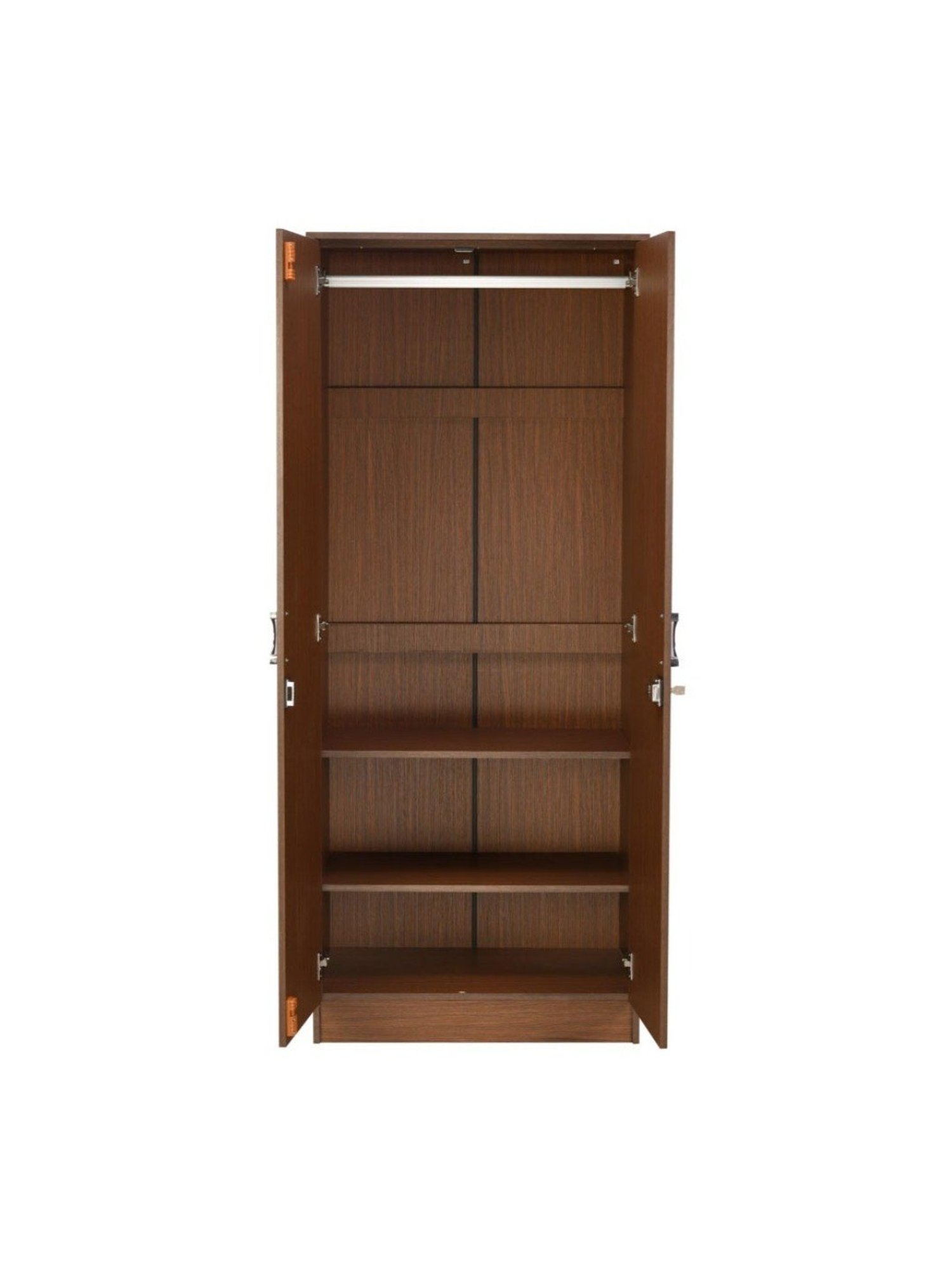 Godrej Interio Ewa Brown Engineered Wood 4 Door Wardrobe