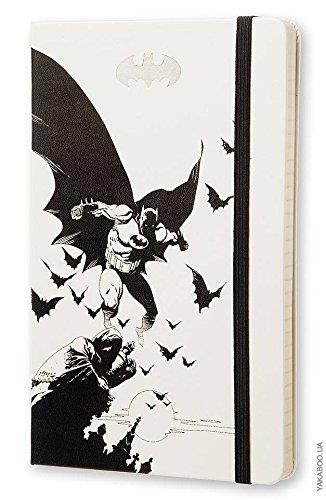 Moleskine Batman Limited Edition Notebook, Large, Ruled, White, Hard Cover (5 X 8.25)