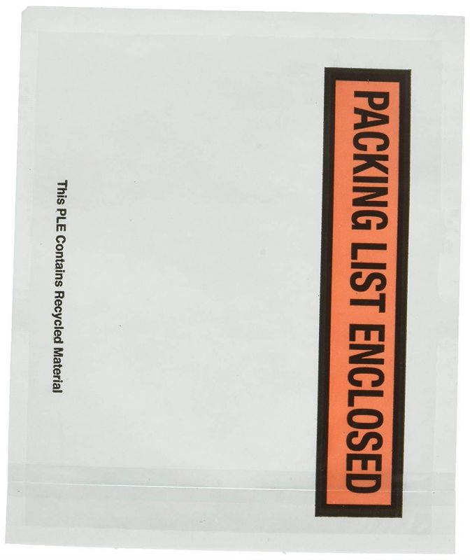 Sales4Less Packing List Envelopes 4.5"x5.5" Pouches Invoice Enclosed Adhesive Bags Pack of 200
