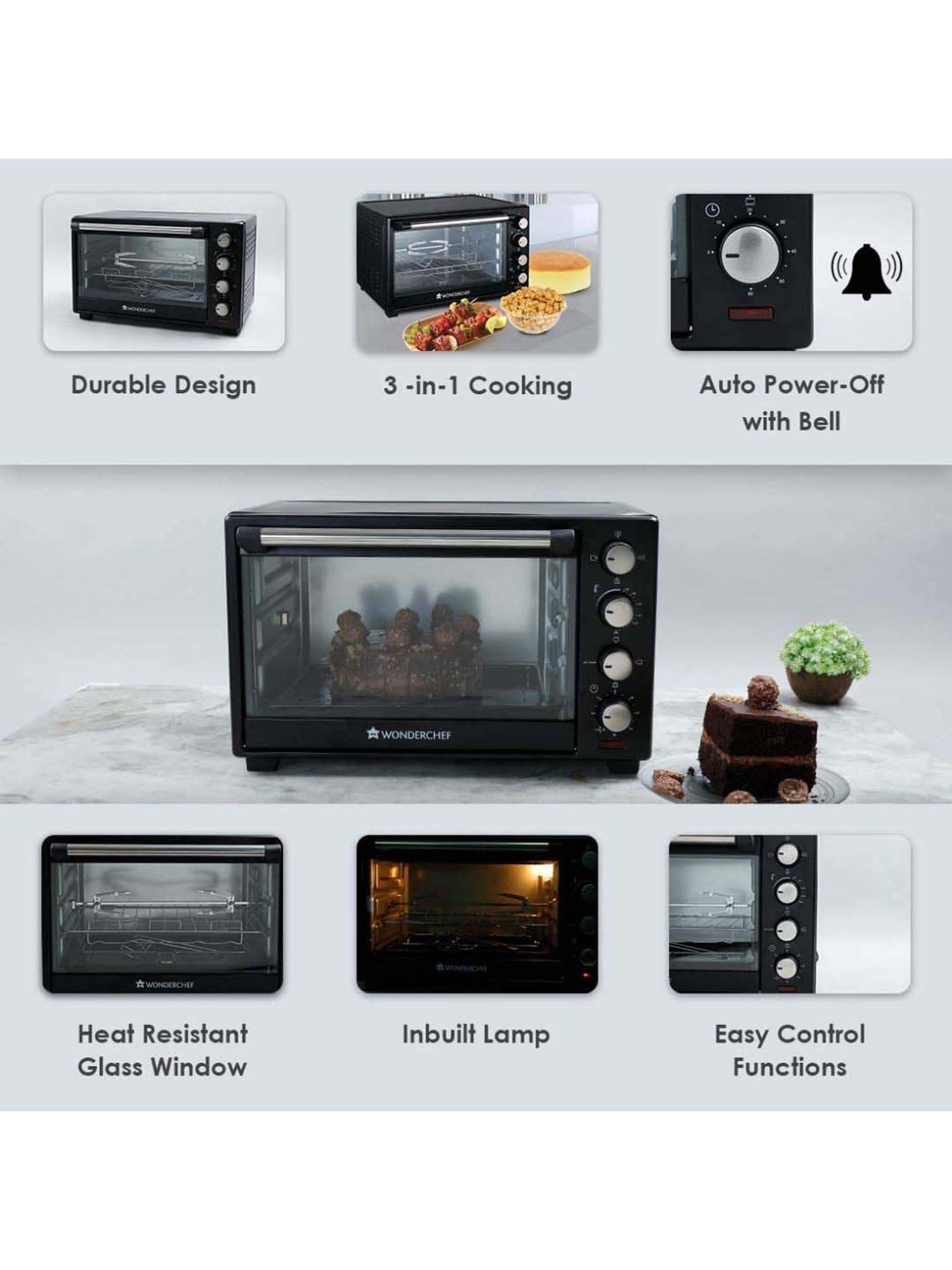 BLACK+DECKER 1280W 19L Oven Toaster Grill