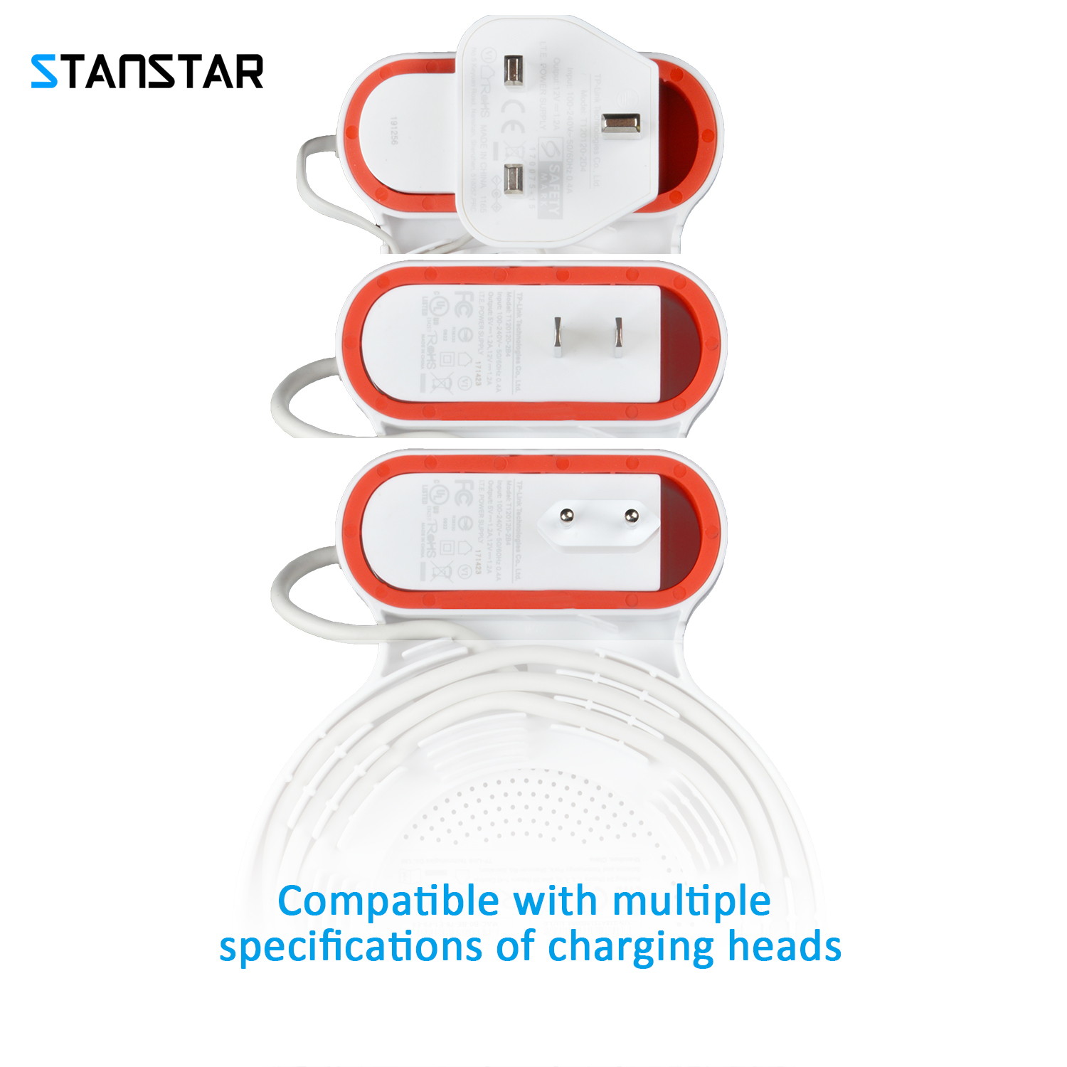 STANSTAR Wall Mount for TP-Link Deco M5 Whole Home Mesh WiFi System, Sturdy Bracket Holder for TP-Link Deco M5 Space Saving TP-Link Router Wall Holder Plug in Without Messy Wires or Screws(1PACK)