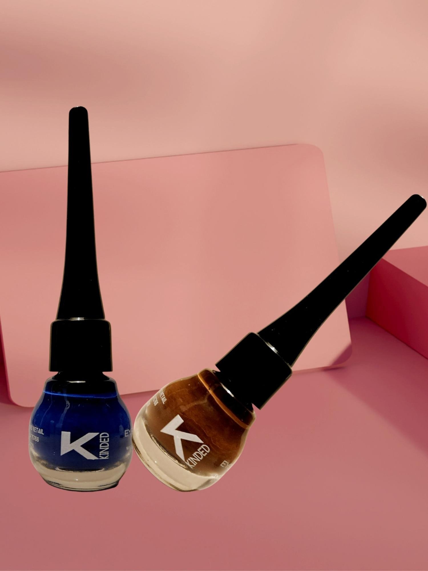 KINDED Liquid Eye Liner Chocolate Brown & Royal Blue Combo