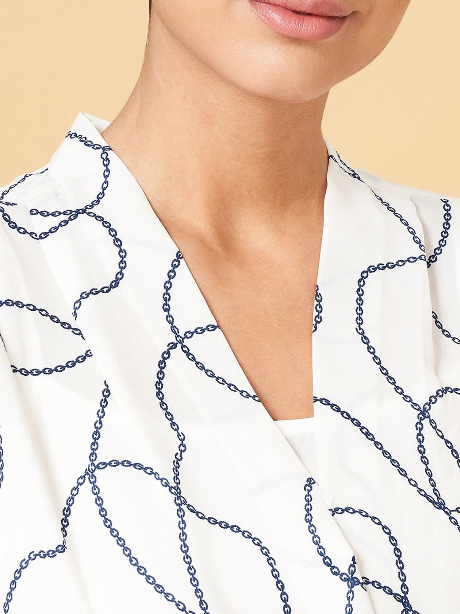 Annabelle by Pantaloons White Printed Top