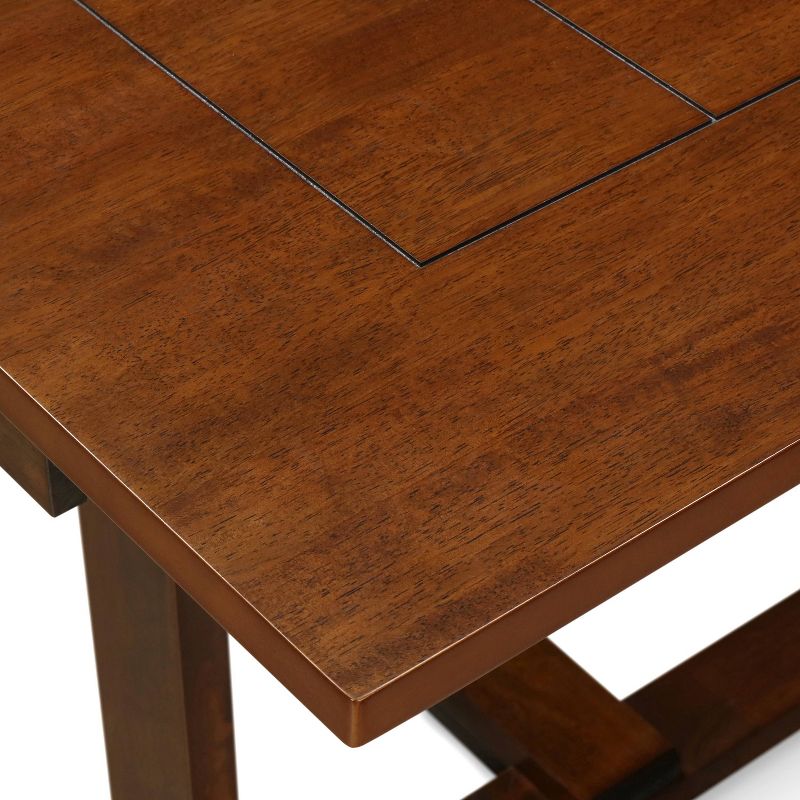 Wesley Extendable Dining Table Brown - ClickDecor