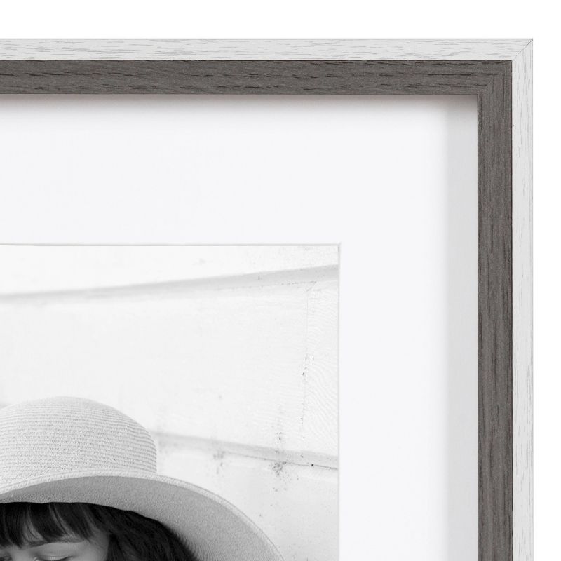 8.5" x 11" Gibson Document Frame Gray - Kate & Laurel All Things Decor